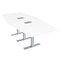 Skutchi Designs 45 in W, 96 in L, 29 in H, Engineered Wood Top, White HAR-HEX.IR-46x93-T-ELEC-XD09 - alternate 1